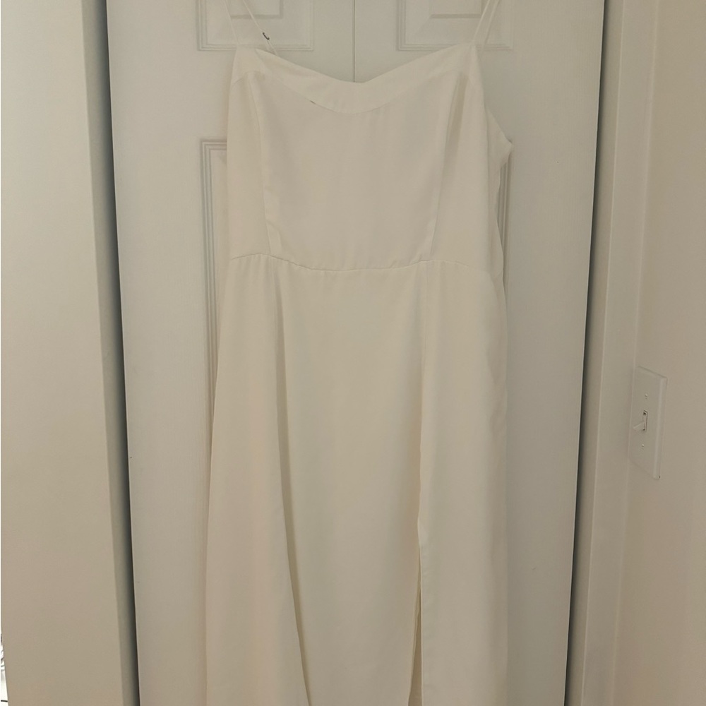 Abercrombie & Fitch Cream Spaghetti Strap Sundress